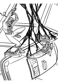 Fisă de colorat cu Spiderman de colorat p17