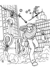 Fisă de colorat cu Spiderman de colorat p22