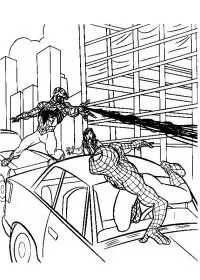 Fisă de colorat cu Spiderman de colorat p28