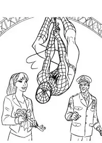 Fisă de colorat cu Spiderman de colorat p30