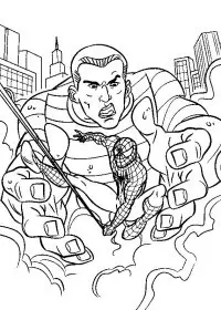 Fisă de colorat cu Spiderman de colorat p31