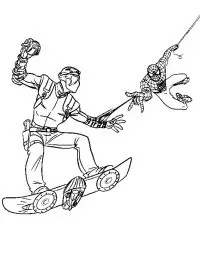 Fisă de colorat cu Spiderman de colorat p33