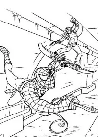 Fisă de colorat cu Spiderman de colorat p36