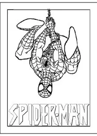 Fisă de colorat cu Spiderman de colorat p37