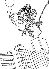 Fisă de colorat cu Spiderman de colorat p41