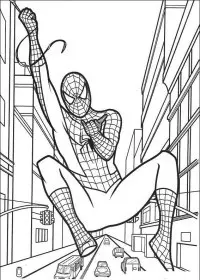 Fisă de colorat cu Spiderman de colorat p47