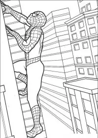 Fisă de colorat cu Spiderman de colorat p49
