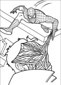 Fisă de colorat cu Spiderman de colorat p52