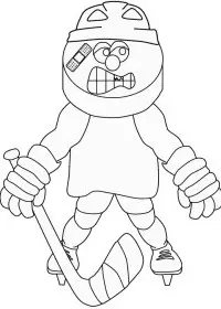 Fisă de colorat cu Sport de colorat p08