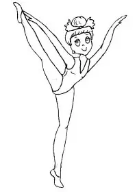 Fisă de colorat cu Sport de colorat p105