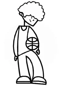 Fisă de colorat cu Sport de colorat p108