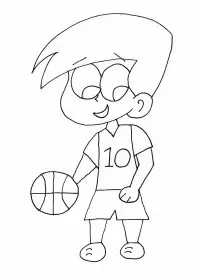 Fisă de colorat cu Sport de colorat p113