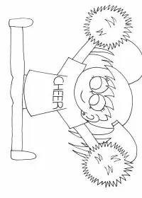 Fisă de colorat cu Sport de colorat p131