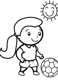 Fisă de colorat cu Sport de colorat p17