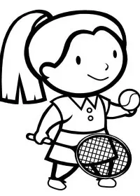 Fisă de colorat cu Sport de colorat p21