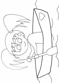 Fisă de colorat cu Sport de colorat p25