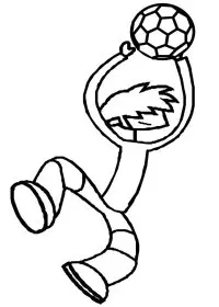 Fisă de colorat cu Sport de colorat p27