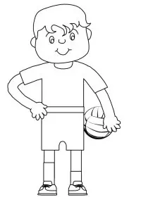 Fisă de colorat cu Sport de colorat p32