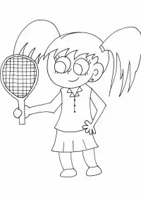 Fisă de colorat cu Sport de colorat p41