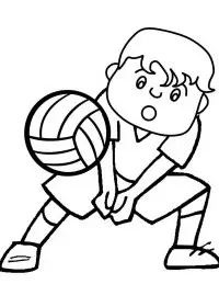 Fisă de colorat cu Sport de colorat p42