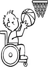 Fisă de colorat cu Sport de colorat p43