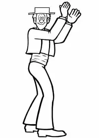 Fisă de colorat cu Sport de colorat p45