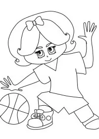 Fisă de colorat cu Sport de colorat p52