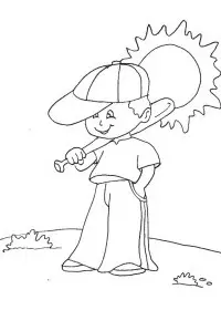 Fisă de colorat cu Sport de colorat p62