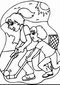 Fisă de colorat cu Sport de colorat p92