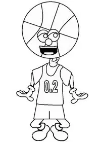 Fisă de colorat cu Sport de colorat p93