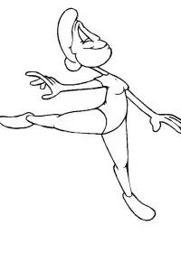 Fisă de colorat cu Sport de colorat p95