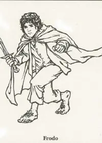 Fisă de colorat cu Stapanul inelelor de colorat p13