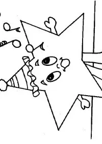 Fisă de colorat cu Stelute de colorat p08