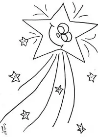 Fisă de colorat cu Stelute de colorat p10