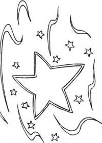 Fisă de colorat cu Stelute de colorat p20