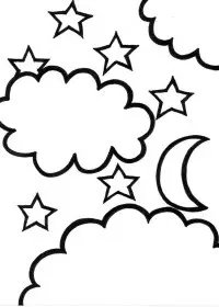 Fisă de colorat cu Stelute de colorat p27