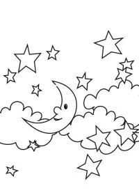 Fisă de colorat cu Stelute de colorat p28
