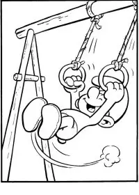 Fisă de colorat cu Strumfii de colorat p21