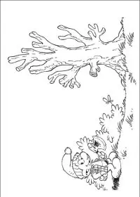 Fisă de colorat cu Strumfii de colorat p39