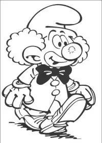 Fisă de colorat cu Strumfii de colorat p47