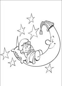 Fisă de colorat cu Strumfii de colorat p51