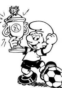 Fisă de colorat cu Strumfii de colorat p59