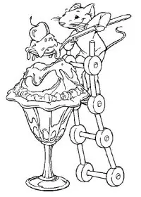 Fisă de colorat cu Stuart little de colorat p02