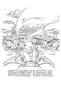 Fisă de colorat cu Stuart little de colorat p04