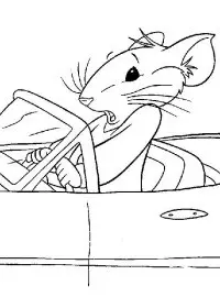 Fisă de colorat cu Stuart little de colorat p05