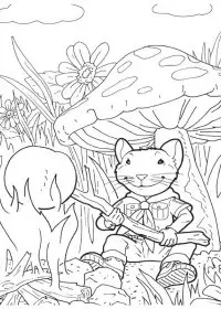 Fisă de colorat cu Stuart little de colorat p06