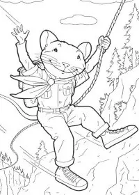 Fisă de colorat cu Stuart little de colorat p07