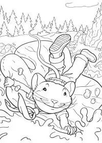 Fisă de colorat cu Stuart little de colorat p08
