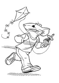 Fisă de colorat cu Stuart little de colorat p09