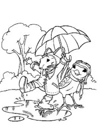 Fisă de colorat cu Stuart little de colorat p10